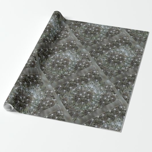 Spinende dandeliakoes cadeaupapier (Uitgerold)
