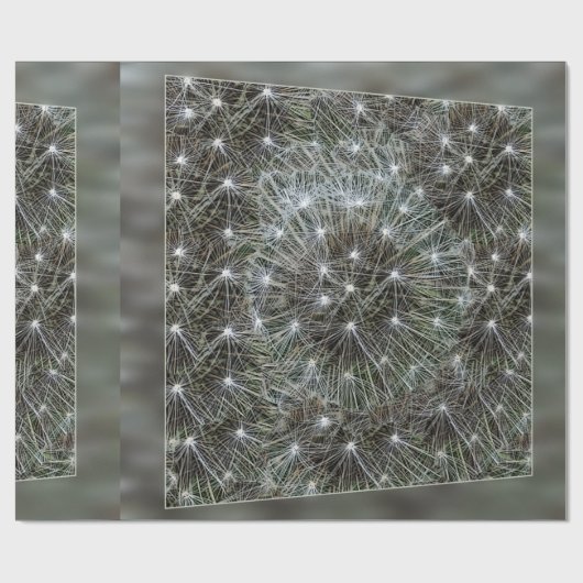 Spinende dandeliakoes cadeaupapier (Vlak)