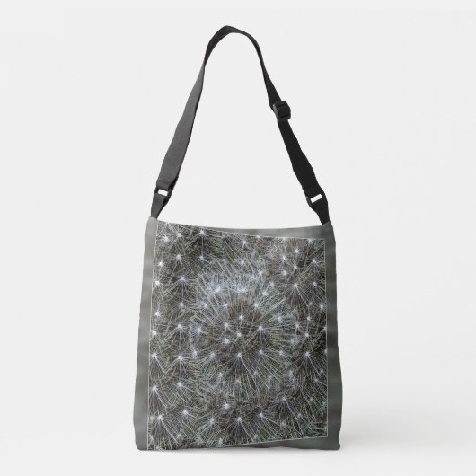 Spinende dandeliakoes crossbody tas (Achterkant)