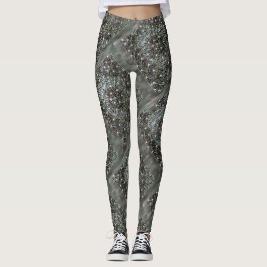 Spinende dandeliakoes leggings (Voorkant)