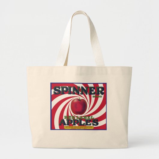 SPINER BRAND APPLES GROTE TOTE BAG (Voorkant)