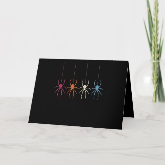 Spinercadeau | Halloween 2020 Vintage Spinnenweb Kaart (Voorkant)