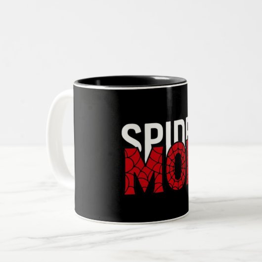 Spinermoeder mok – Superheld moeder cadeau, Grappi (Voorkant links)