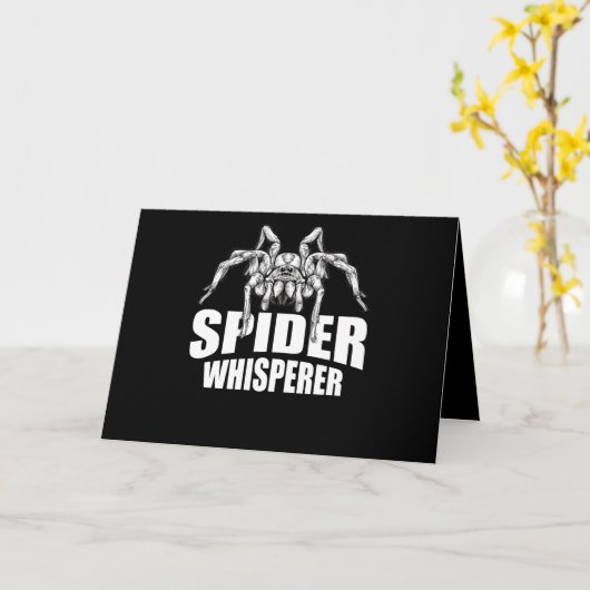 Spinernovember Halloween Tarantula Spin Geschenk Kaart (Gele Bloem)