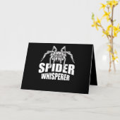 Spinfluisteraar Halloween Tarantula Spin Geschenk Kaart (Gele Bloem)