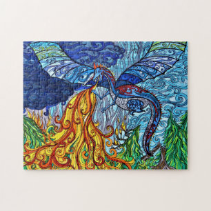 Spinglas Dragon Puzzle Legpuzzel
