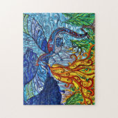 Spinglas Dragon Puzzle Legpuzzel (Verticaal)