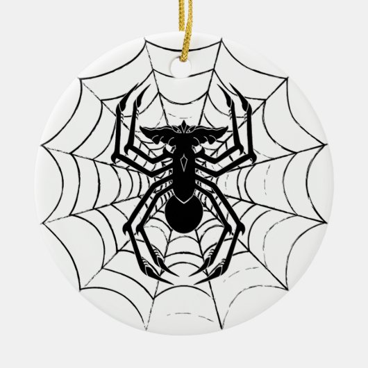 SpinGremlin's Web Keramisch Ornament (Voorkant)
