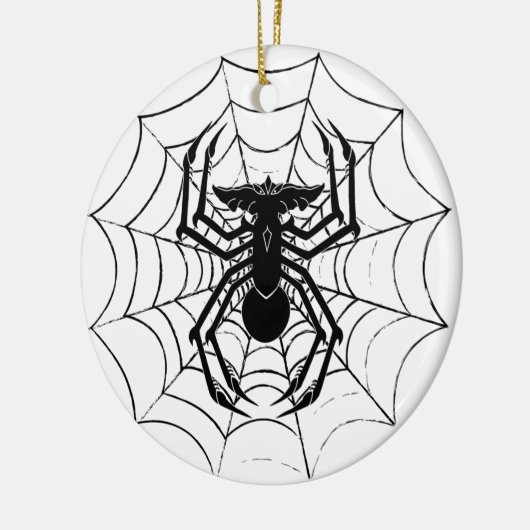 SpinGremlin's Web Keramisch Ornament (Links)