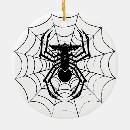 SpinGremlin's Web Keramisch Ornament (Achterkant)