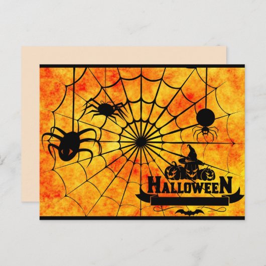 spinhalloween-briefkaart briefkaart (Voorkant / Achterkant)