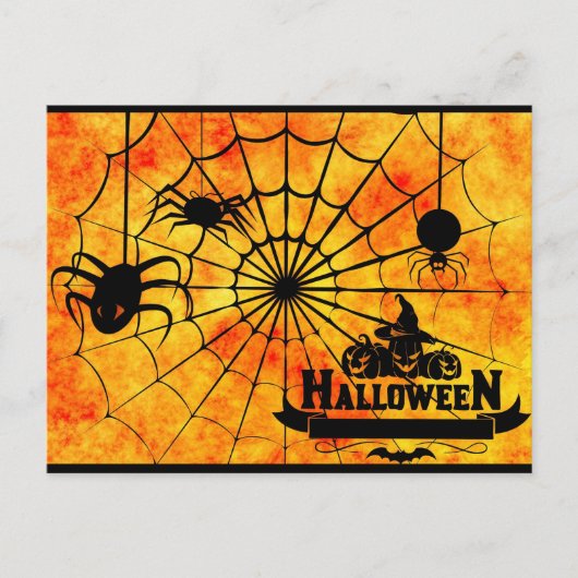 spinhalloween-briefkaart briefkaart (Voorkant)