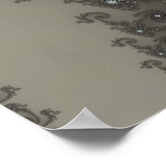 Spiningswiel - Fractaal Poster (Hoek)