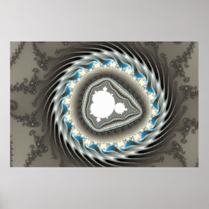 Spiningswiel - Fractaal Poster