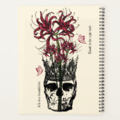 Spinlelie schedel planner (Achterkant)