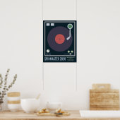 SpinMaster 2020 VinylPlatenspeler met hoge trouw Poster (Keuken)