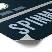 SpinMaster 2020 VinylPlatenspeler met hoge trouw Poster (Hoek)