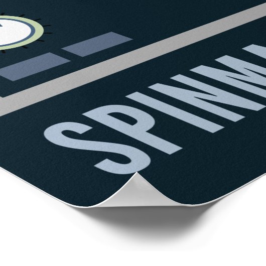 SpinMaster 2020 VinylPlatenspeler met hoge trouw Poster (Hoek)