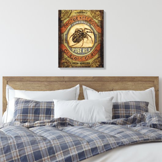 Spinmelk Canvas Afdruk (Insitu (Slaapkamer))