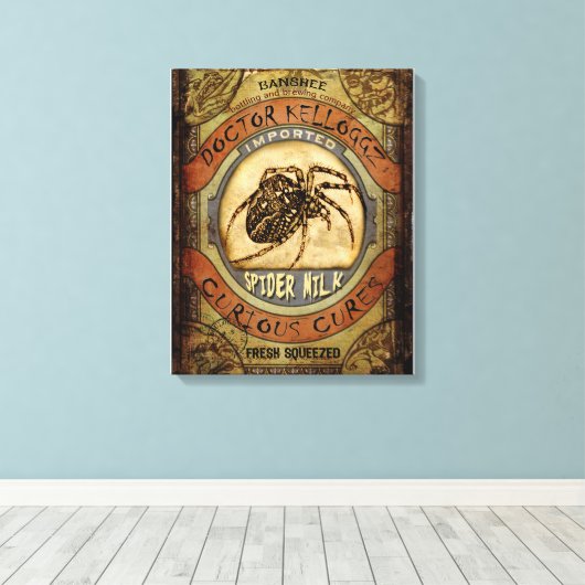 Spinmelk Canvas Afdruk (Insitu (Houten vloer))