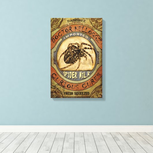 Spinmelk Canvas Afdruk (Insitu (Houten vloer))