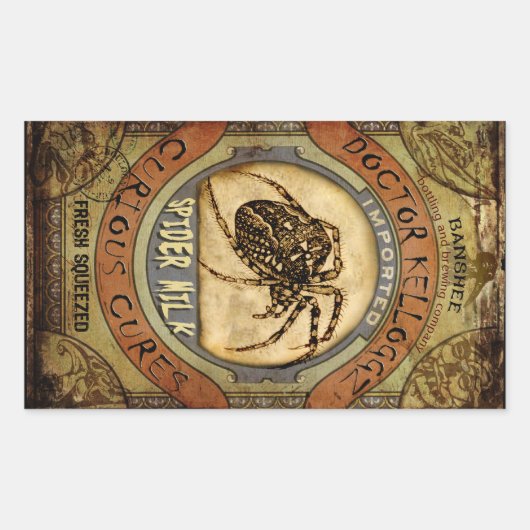 Spinmelk Rechthoekige Sticker (Voorkant)