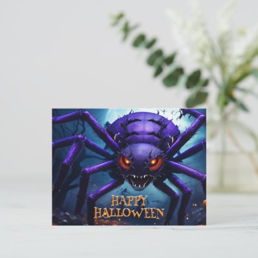 Spinmonster Halloween Ansichtkaart Briefkaart (Staand voorkant)