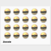 Spinnaker Zeilboot Zonsondergang Stickers (Vel)
