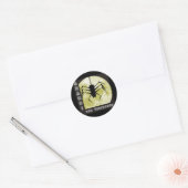 Spinne Anansi trickster spider Ronde Sticker (Envelop)
