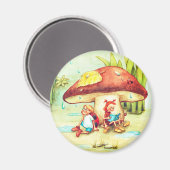 Spinne Sonja und Marienkäfer Kai unter einem Pilz Magneet (Voorkant / Achterkant)