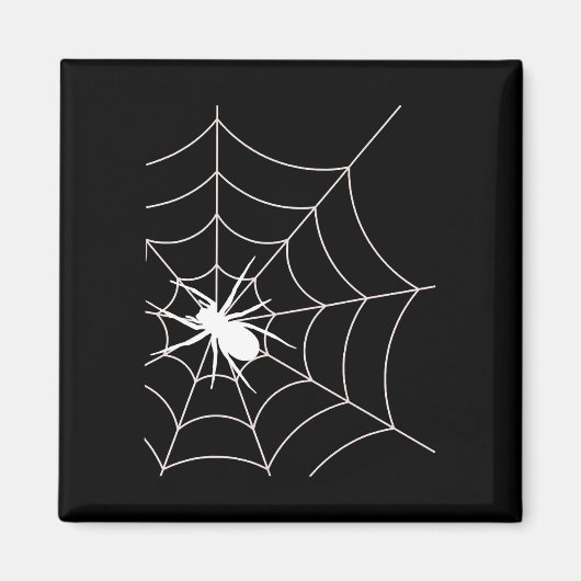 Spinne Web Zwangerschapsaankondiging Halloween Magneet (Voorkant)