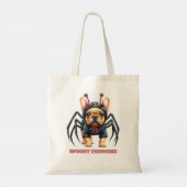 Spinnekostuum Frenchie Puppy Halloween Tote Bag (Achterkant)