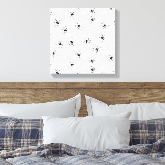 Spinnen Canvas Afdruk (Insitu (Slaapkamer))