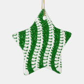 Spinnen en FAUX Glitter {groen} Star-versiering Keramisch Ornament (Rechts)