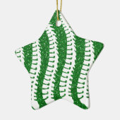 Spinnen en FAUX Glitter {groen} Star-versiering Keramisch Ornament (Links)