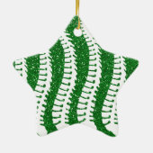 Spinnen en FAUX Glitter {groen} Star-versiering Keramisch Ornament (Achterkant)