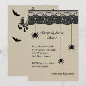 Spinnen en graafkostuums kaart (Voorkant / Achterkant)