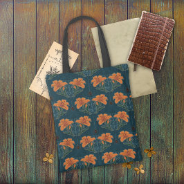 Spinnen en lelies, Dark Whimsy,  Gothic Tote Bag