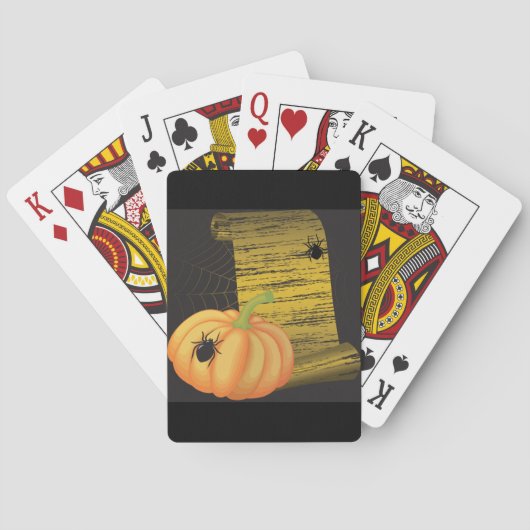 Spinnen en pompoen pokerkaarten (Achterkant)