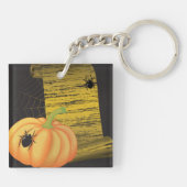 Spinnen en pompoen sleutelhanger (Achterkant)