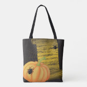 Spinnen en pompoen tote bag (Achterkant)