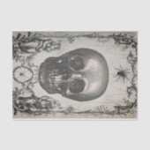 Spinnen en schedel Victoriaans Tissuepapier (Voorkant)