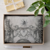 Spinnen en schedel Victoriaans Tissuepapier (Geschenk)