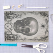 Spinnen en schedel Victoriaans Tissuepapier (Craft)