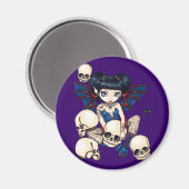 "Spinnen en schedels" Magneet (Voorkant / Achterkant)