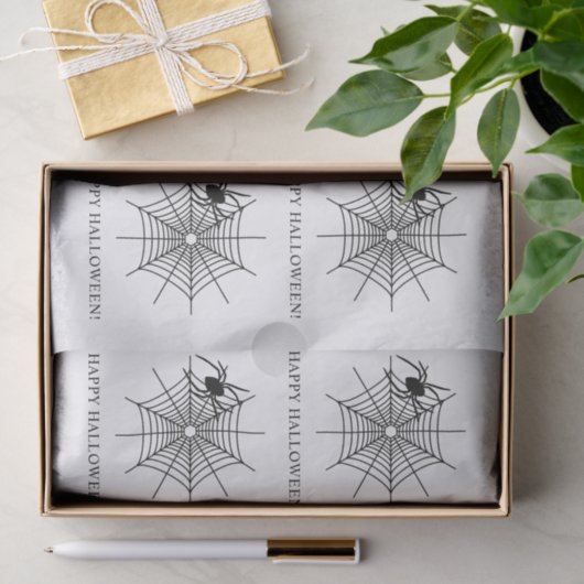 Spinnen en SpiderWeb Eenvoudige Gelukkige Hallowee Tissuepapier (Geschenk)