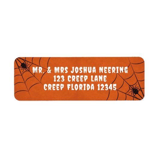 Spinnen en spinbanden etiket (Voorkant)