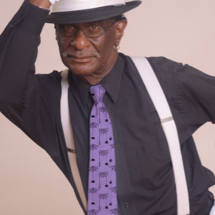 Spinnen en spinnenwebben Halloween Paarse Stropdas