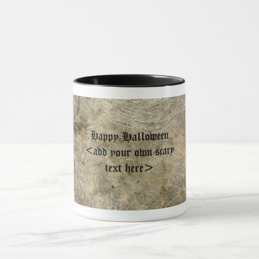 Spinnen en webben Halloween mok (Midden)