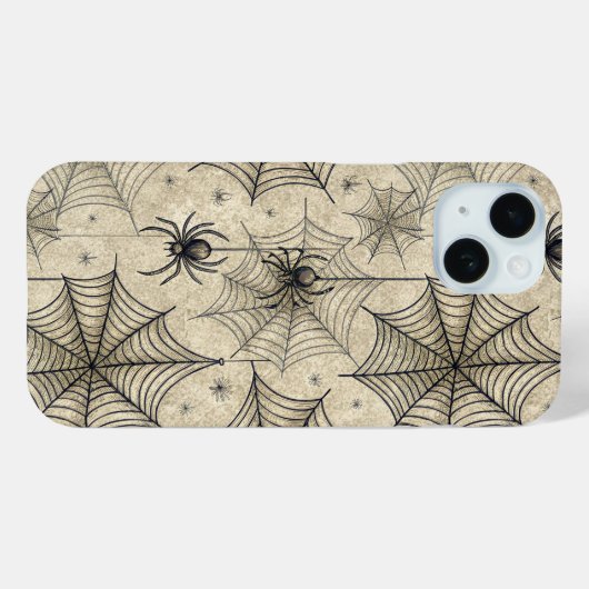  spinnen en webben Halloween-patroon Case-Mate iPhone Case (Achterkant (horizontaal))